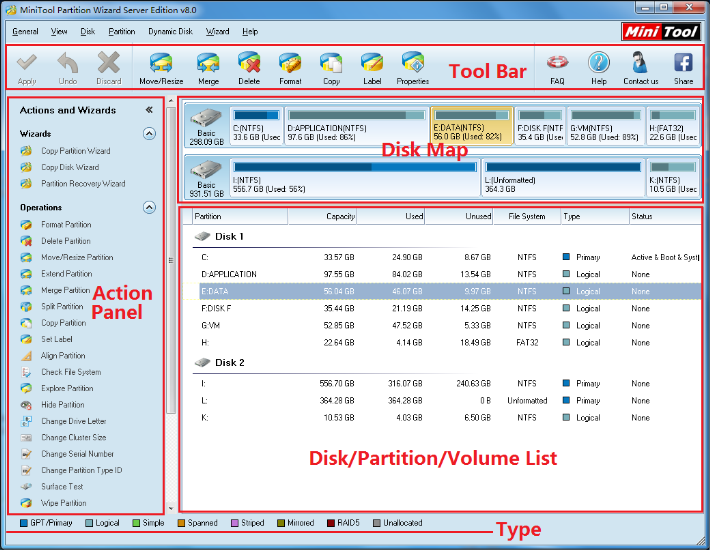 move partition